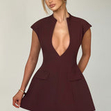 Vestido Mini Suri - Marrom