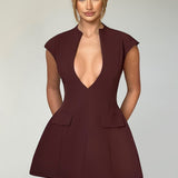 Vestido Mini Suri - Marrom