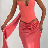 Cachecol Sybil - Rosa Coral