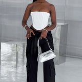 Calças Cargo Tinashe - Preto