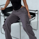 Calças Cargo Tinashe - Carvão