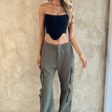 Calças Cargo Tinashe - Caqui