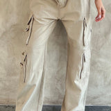 Calças Cargo Tinashe - Areia