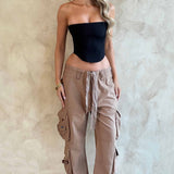Calças Cargo Tinashe - Bege