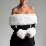 Vestido Mini Villanelle - Preto/Branco