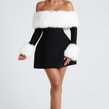 Vestido Mini Villanelle - Preto/Branco