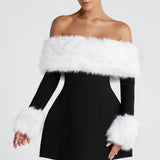 Vestido Mini Villanelle - Preto/Branco