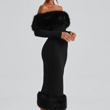 Vittoria Midi Dress-Preto