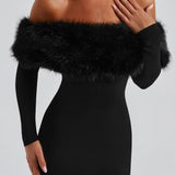 Vittoria Midi Dress-Preto