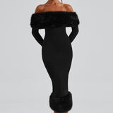 Vittoria Midi Dress-Preto