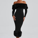 Vittoria Midi Dress-Preto
