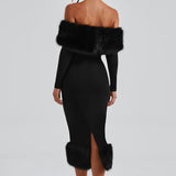 Vittoria Midi Dress-Preto
