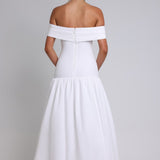 Vestido Wilhelmina Midaxi - Marfim