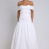 Vestido Wilhelmina Midaxi - Marfim