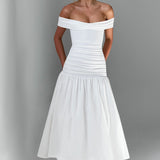Vestido Wilhelmina Midaxi - Marfim
