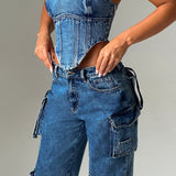 Corset Yasie - Lavagem Escura