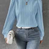Por Olivia | Blusa Feminina com Mangas de Lanterna