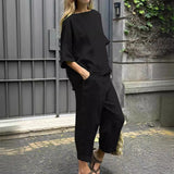 MIA  - Conjunto de  Top + Calça em Linho