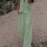 Jorja – Elegante Conjunto de Roupas Sem Mangas