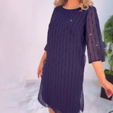 Monica - Vestido Plissado Sólido