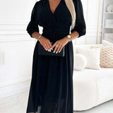 Andreia - Vestido Elegante com Decote em V