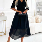 Andreia - Vestido Elegante com Decote em V