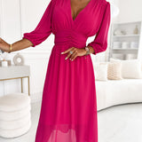 Andreia - Vestido Elegante com Decote em V