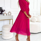 Andreia - Vestido Elegante com Decote em V
