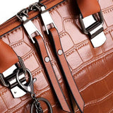 Genive | Conjunto de 4 bolsas de couro modernas