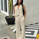 Jorja – Elegante Conjunto de Roupas Sem Mangas