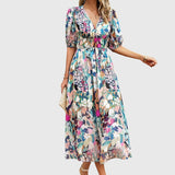 Merlin™ | Vestido Midi Floral Lisonjeiro