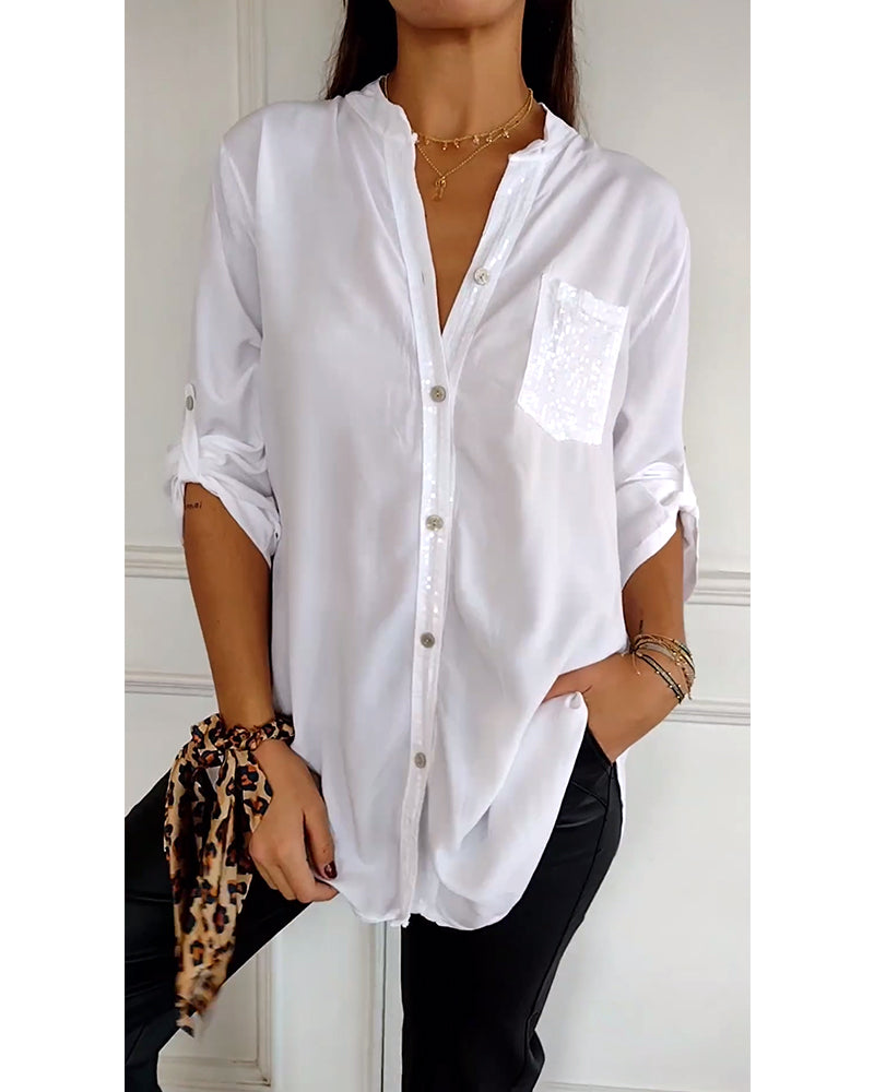 Ana - Blusa casual com botões