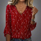 Narita | Blusa vintage elegante com estampa