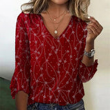 Narita | Blusa vintage elegante com estampa