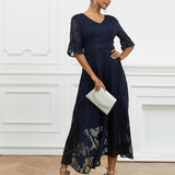 Eliane - Vestido Maxi com Renda Flutter