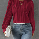 Por Olivia | Blusa Feminina com Mangas de Lanterna