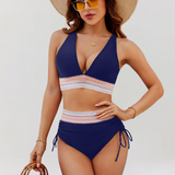 Frances – Conjunto de Bikini de Cintura Alta com Controle de Barriga
