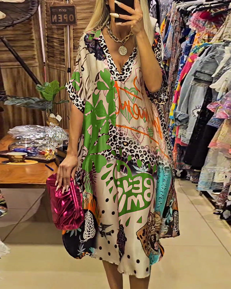 Andreia - Vestido casual com decote V