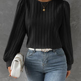 Por Olivia | Blusa Feminina com Mangas de Lanterna