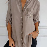 Ana - Blusa casual com botões