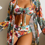 Josefine™ - Bikini-Set mit Strandkimono