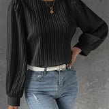 Por Olivia | Blusa Feminina com Mangas de Lanterna