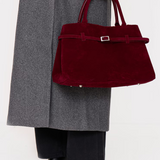 Sac Dalila em camurça bordeaux