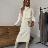 Nicole - Conjunto Feminino de malha Outono/Inverno