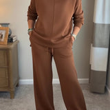 Elaine - Conjunto de duas peças chique e descontraído