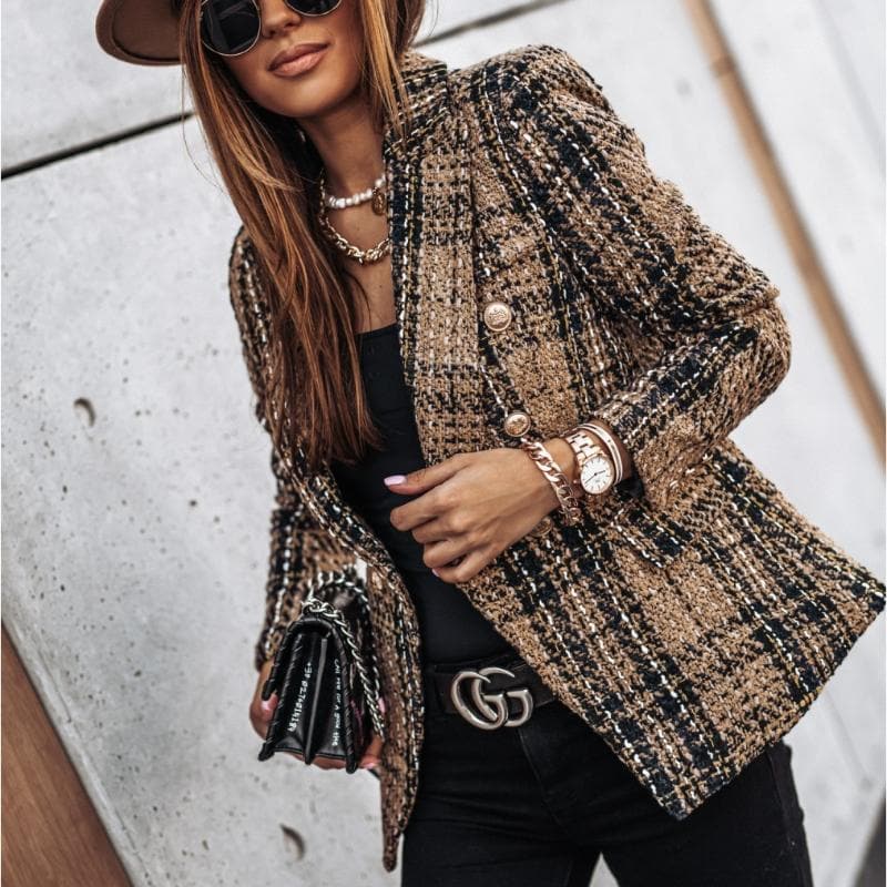 Pierina - Blazer Vintage de Manga Longa