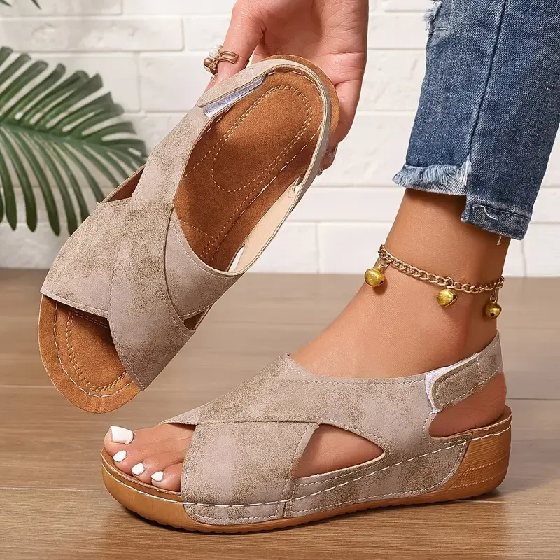 Lucia - Novas Sandálias de Salto Alto de Verão para Mulheres em Estilo Vintage