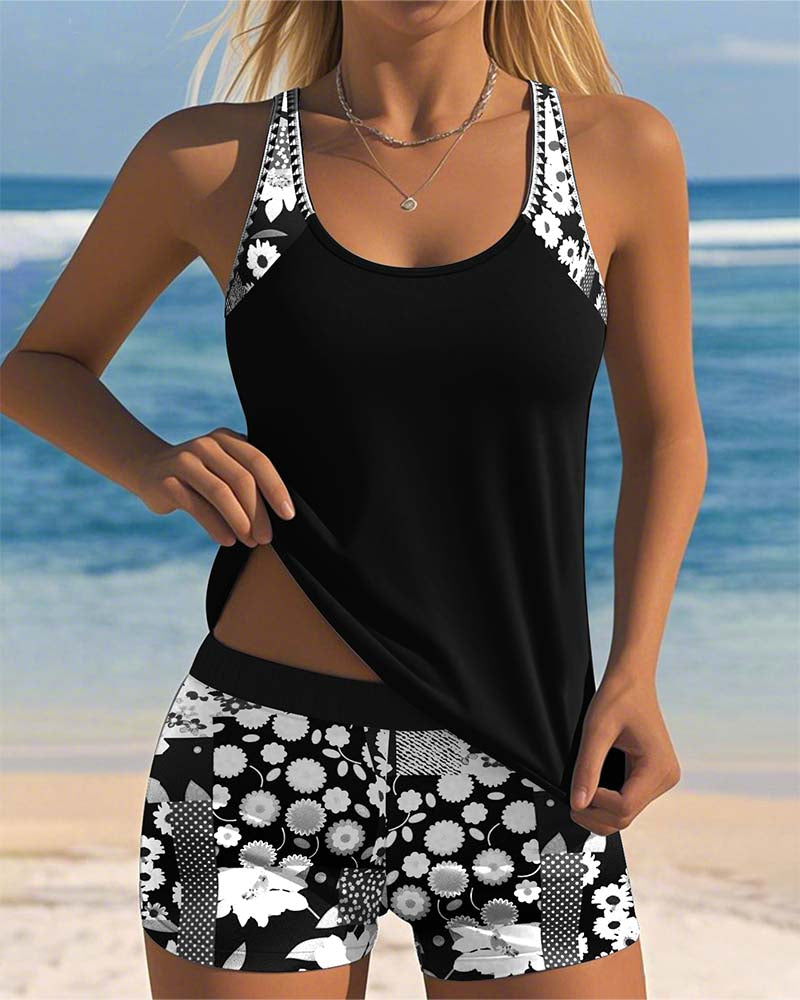 Hanne - Conjunto de Banho com Estampado Floral