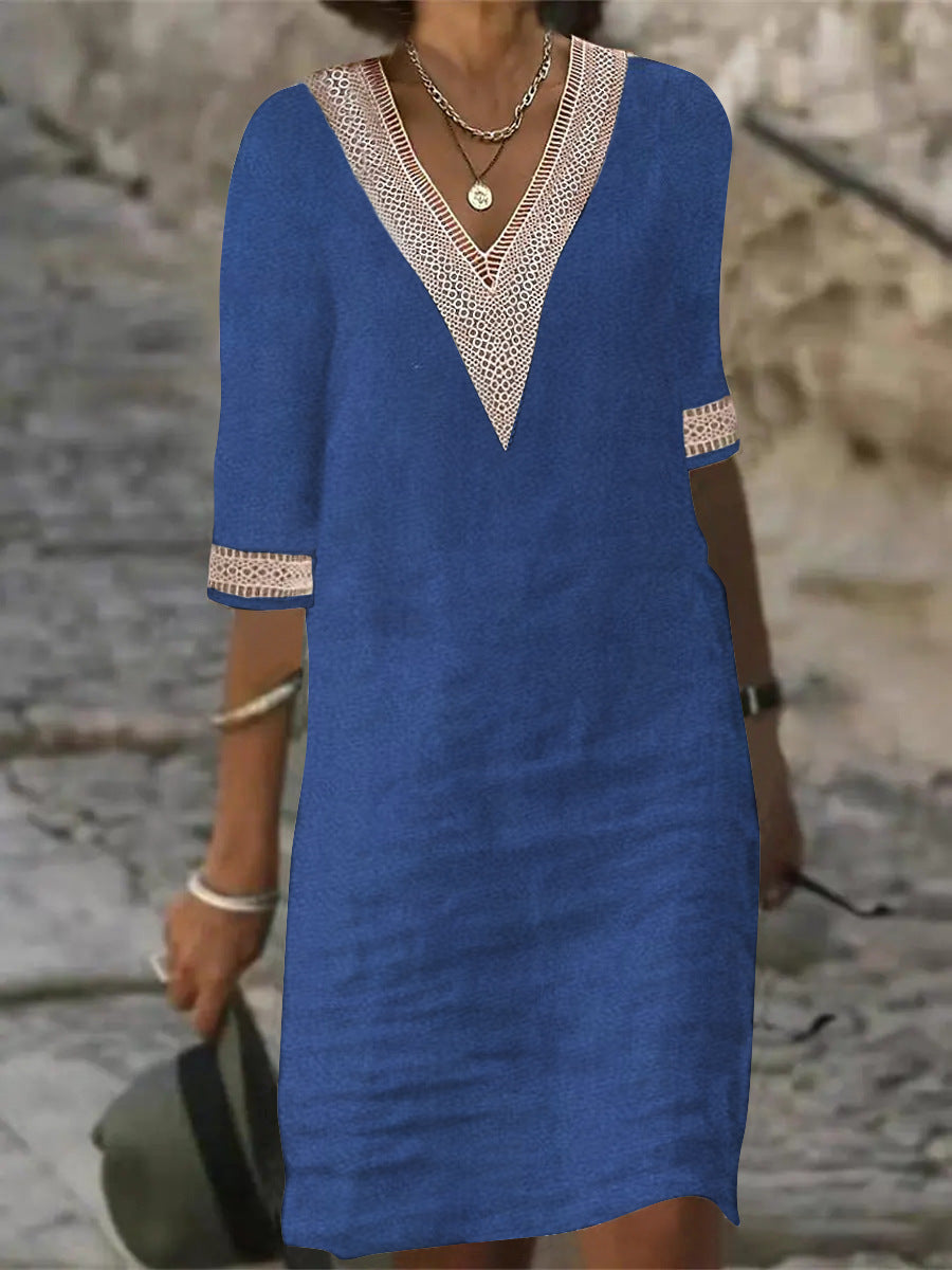 Emelia - Vestido em Algodão e Linho
