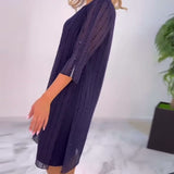 Monica - Vestido Plissado Sólido